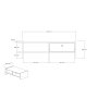 HANAH HOME Sto za kafu Boey Atlantic Pine - slika 5