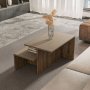 HANAH HOME Set 2 stočića Twins Taupe Oak - slika 3
