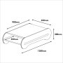 HANAH HOME Sto za kafu Cool Walnut Cream - slika 4