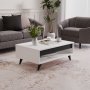 HANAH HOME Sto za kafu Century White - slika 2