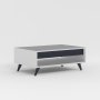 HANAH HOME Sto za kafu Century White - slika 4