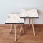 HANAH HOME Set 2 stočića 2Shp1 White - slika 1