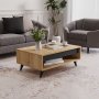 HANAH HOME Sto za kafu Century Sapphire Hrast - slika 2