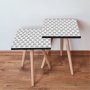 HANAH HOME Set 2 stočića 2Shp10 Black - slika 1