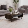 HANAH HOME Sto za kafu Century Walnut - slika 2