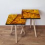 HANAH HOME Set 2 stočića 2Shp105 Mustard - slika 1