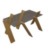 HANAH HOME Sto za kafu Roman Maxi Mustard - slika 1
