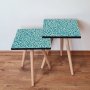HANAH HOME Set 2 stočića 2Shp171 Blue - slika 1