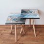 HANAH HOME Set 2 stočića 2Shp178 Blue - slika 1