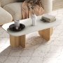 HANAH HOME Sto za kafu Becaj Sandstone Sapphire Hrast - slika 3