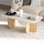 HANAH HOME Sto za kafu Becaj Sandstone Sapphire Hrast - slika 1