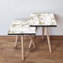 HANAH HOME Set 2 stočića 2Shp228 White - slika 1