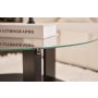 HANAH HOME Sto za kafu Clara Wood Black Transparent - slika 5