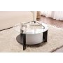 HANAH HOME Sto za kafu Clara Wood Black Transparent - slika 1