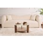 HANAH HOME Sto za kafu Clara Walnut Transparent - slika 2