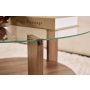 HANAH HOME Sto za kafu Clara Walnut Transparent - slika 5
