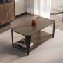 HANAH HOME Sto za kafu Monaco Walnut Black - slika 2