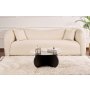 HANAH HOME Sto za kafu Aeris Wood Black Fume - slika 2