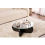 HANAH HOME Sto za kafu Aeris Wood Black Fume - slika 1