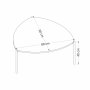 HANAH HOME Sto za kafu Lenny Walnut - slika 5