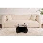 HANAH HOME Sto za kafu Aeris Wood Black Transparent - slika 2