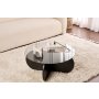 HANAH HOME Sto za kafu Aeris Wood Black Transparent - slika 1