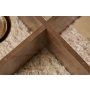 HANAH HOME Sto za kafu Aeris Walnut Transparent - slika 4