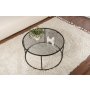 HANAH HOME Sto za kafu Aurum 80 Black Grey - slika 3