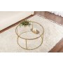 HANAH HOME Sto za kafu Aurum 80 Gold Transparent - slika 3