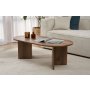 HANAH HOME Sto za kafu Sable VNT Walnut - slika 1