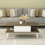 HANAH HOME Sto za kafu Beta Walnut White - slika 2