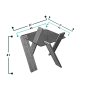 HANAH HOME Sto za kafu Roman Mini Dark Hrast - slika 5