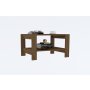 HANAH HOME Sto za kafu Herb Walnut - slika 2