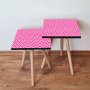 HANAH HOME Set 2 stočića 2Shp242 Fuchsia - slika 1