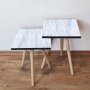 HANAH HOME Set 2 stočića 2Shp243 White - slika 1