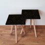 HANAH HOME Set 2 stočića 2Shp250 Black Gold - slika 1