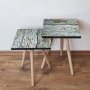 HANAH HOME Set 2 stočića 2Shp257 Green - slika 1