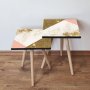HANAH HOME Set 2 stočića 2Shp264 Gold - slika 1