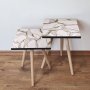 HANAH HOME Set 2 stočića 2Shp272 White - slika 1