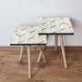 HANAH HOME Set 2 stočića 2Shp273 White - slika 1