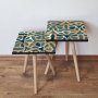 HANAH HOME Set 2 stočića 2Shp274 Navy Blue - slika 1