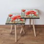 HANAH HOME Set 2 stočića 2Shp301 Red - slika 1