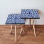 HANAH HOME Set 2 stočića 2Shp31 Navy Blue - slika 1