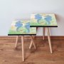HANAH HOME Set 2 stočića 2Shp314 Navy Blue - slika 1