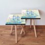 HANAH HOME Set 2 stočića 2Shp315 Navy Blue - slika 1