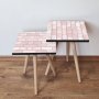 HANAH HOME Set 2 stočića 2Shp316 Pink - slika 1