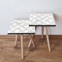 HANAH HOME Set 2 stočića 2Shp319 White - slika 1