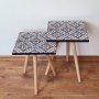 HANAH HOME Set 2 stočića 2Shp32 Navy Blue - slika 1