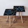 HANAH HOME Set 2 stočića 2Shp321 Navy Blue - slika 1