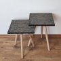 HANAH HOME Set 2 stočića 2Shp329 Anthracite - slika 1